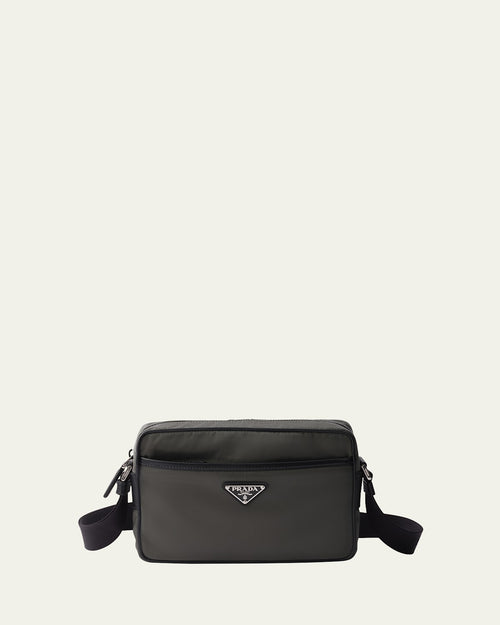 Men's Saffiano Nylon Crossbody Bag