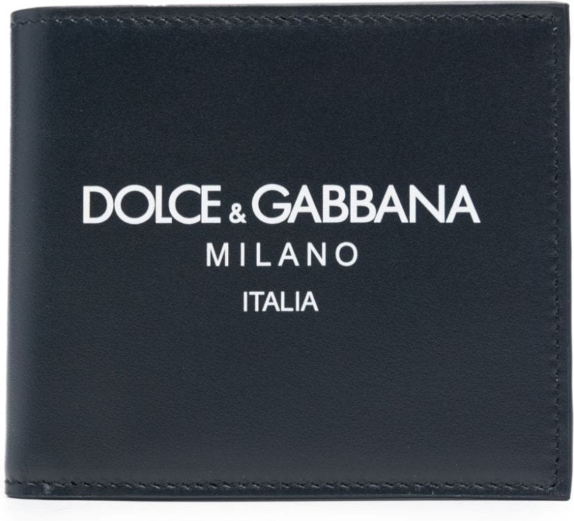 Dolce & Gabbana Men's Navy Leather Wallet in Blue | Size UNICA | BP1321AN244