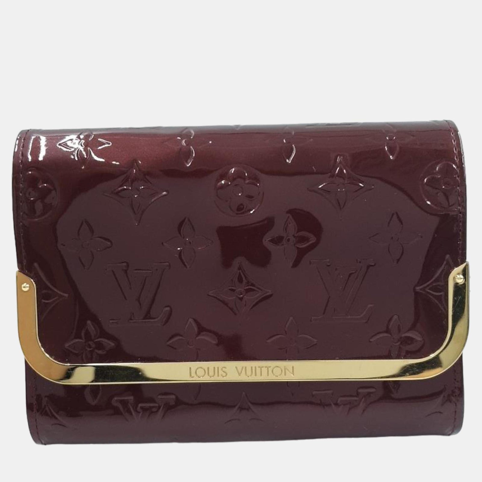 Louis Vuitton Sac à bandoulière Rosemore en cuir vernis monogramme Amarante