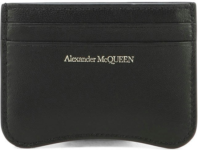Alexander Mcqueen Women's "the Seal" Card Holder in Black | 7792241X30T1000