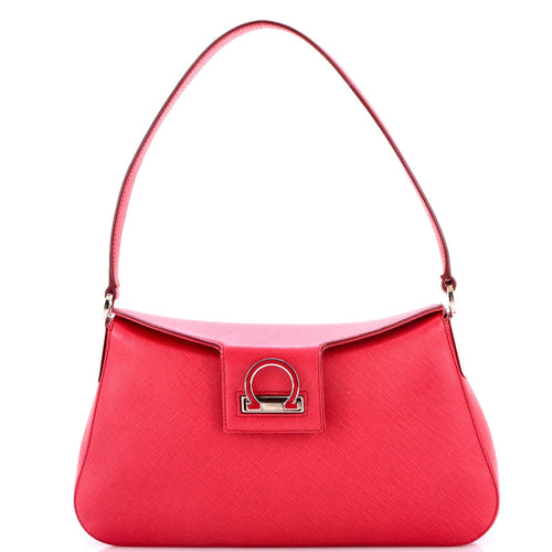 Trifolio Shoulder Bag Leather East West