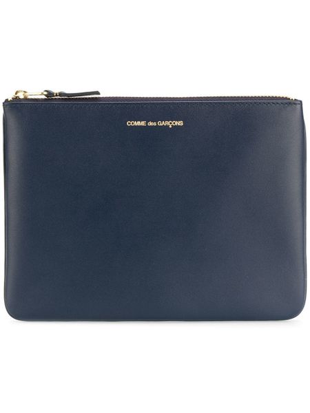 Women's Leather Classic Group Wallet in Blue | Size UNICA | SA5100