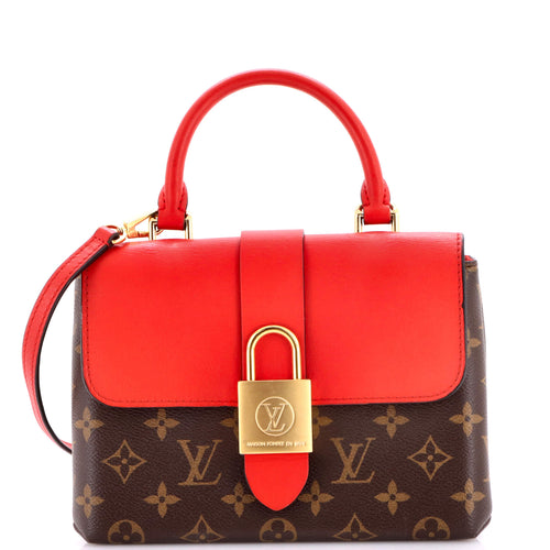 Locky Handbag Monogram Canvas with Leather BB