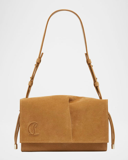 Baggy Small Shoulder Bag in Suede