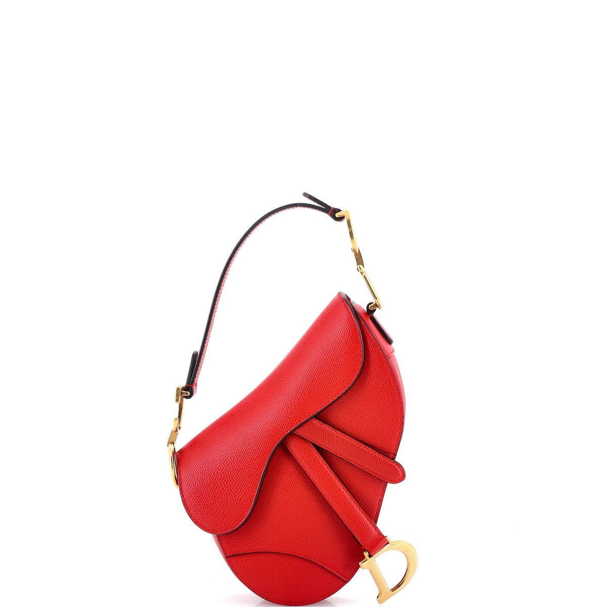 Christian Dior Saddle Handbag Leather Mini