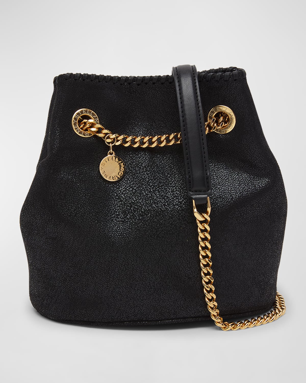 Stella McCartney Sac seau en cuir vegan avec chaîne Falabella