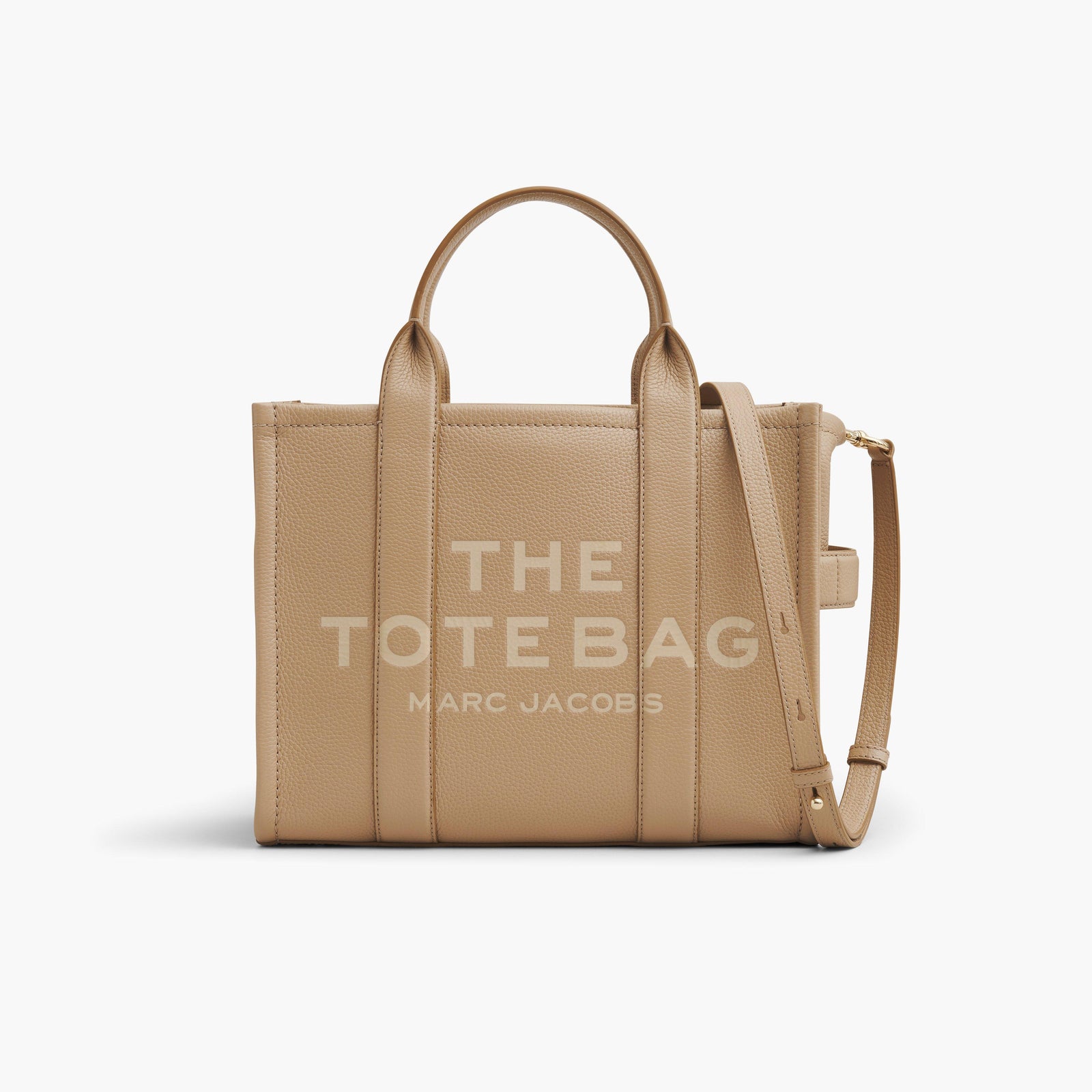 Marc Jacobs The Leather Medium Tote Bag in Camel