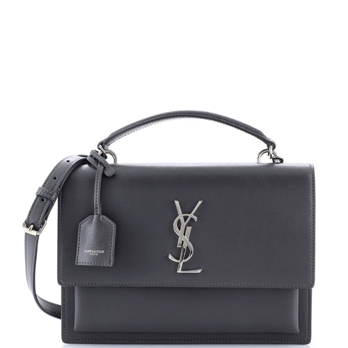 Sunset Top Handle Shoulder Bag Leather Medium