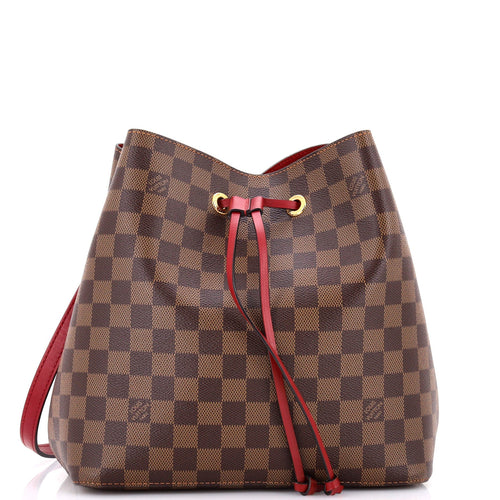 NeoNoe Handbag Damier with Leather MM