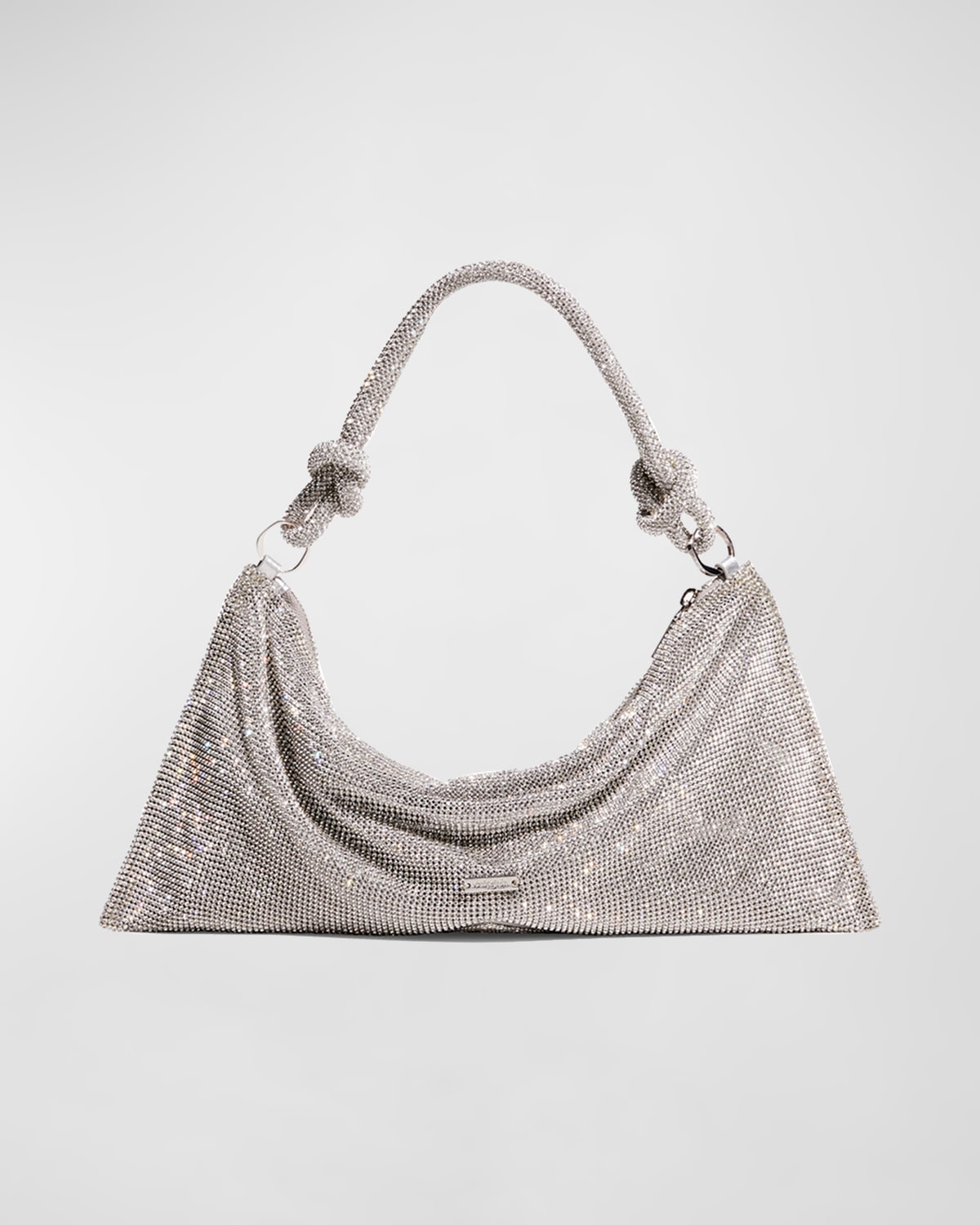 Cult Gaia Hera Knotted Rhinestone Mini Shoulder Bag