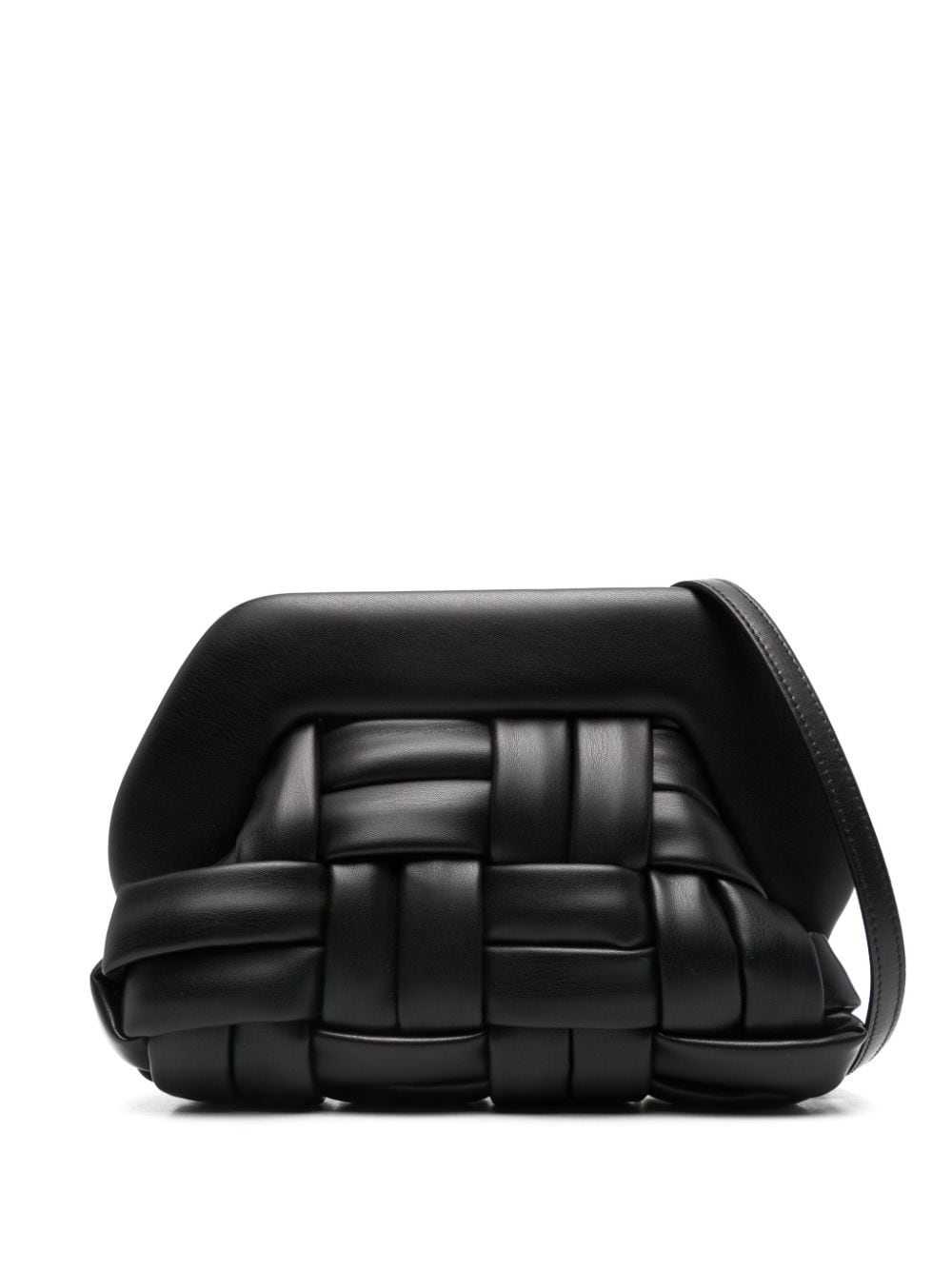 ThemoirÃ¨ Women's Tia Weaved Vegan Leather Clutch in Black | Size UNI | tmcotin1
