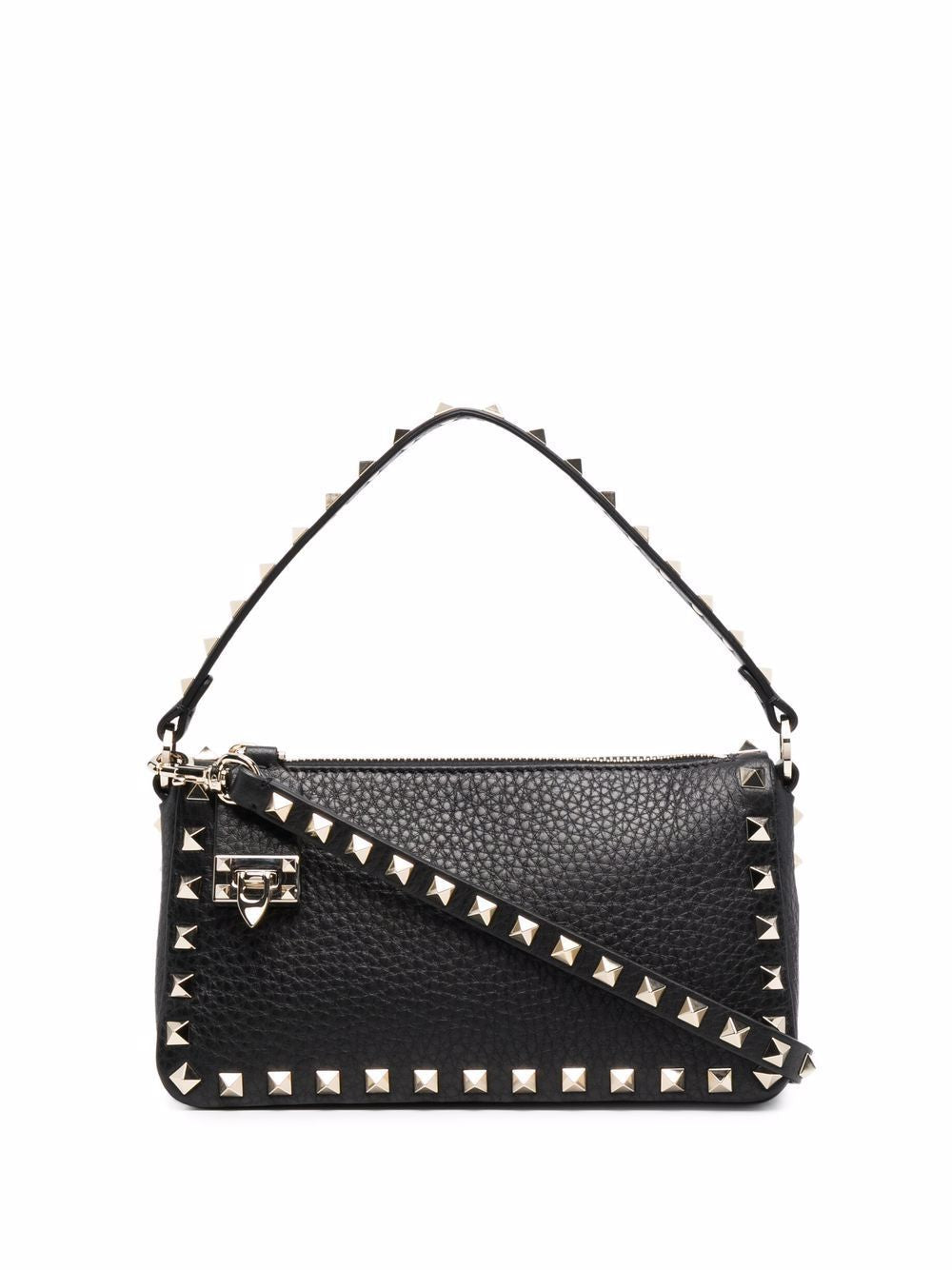 Valentino Garavani Women's Small Rockstud Crossbody Bag in Nero | 5W0B0J47VSF