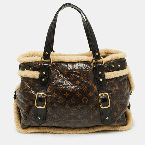 Monogram Limited Edition Shearling Sac Thunder Bag