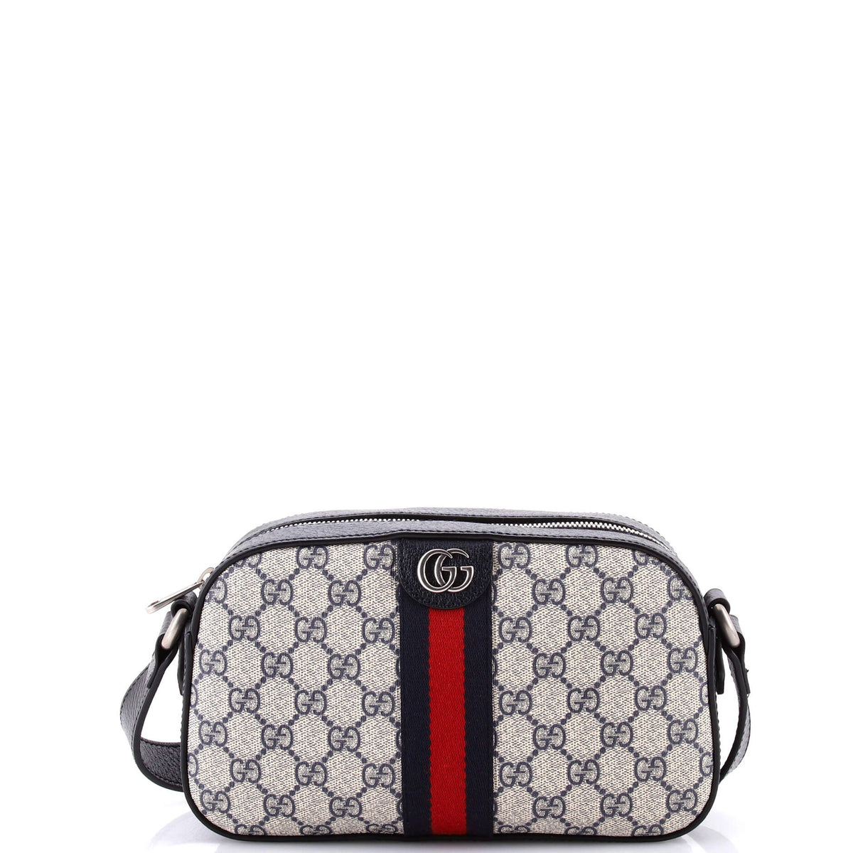 Gucci GUCCI Ophidia Camera Shoulder Bag GG Coated Canvas with Leather Small