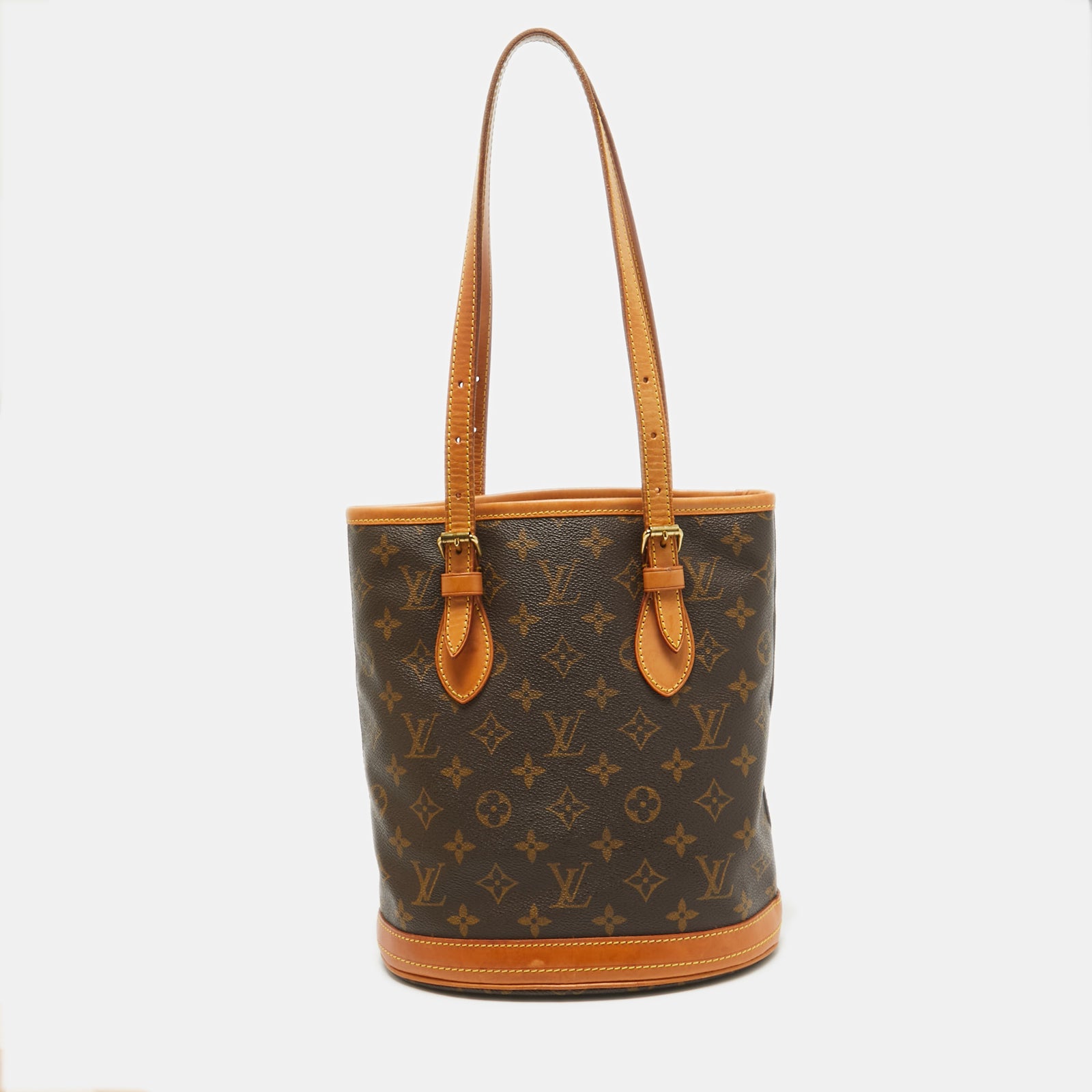 Louis Vuitton Bucket PM-Tasche aus Canvas mit Monogramm