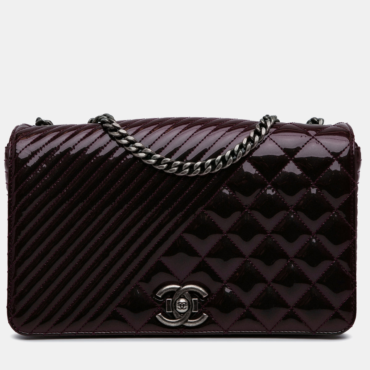 Chanel Medium Patent Coco Boy Flap