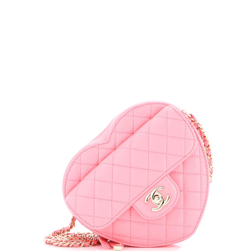 CHANEL CC in Love Heart Bag Quilted Lambskin