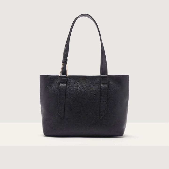 Coccinelle Grained Leather Tote Bag Malory Medium