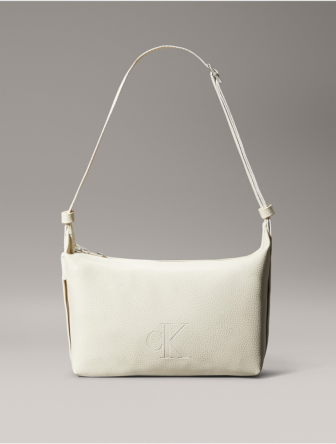 Calvin Klein Petit sac à bandoulière rond pour femme - Ivoire