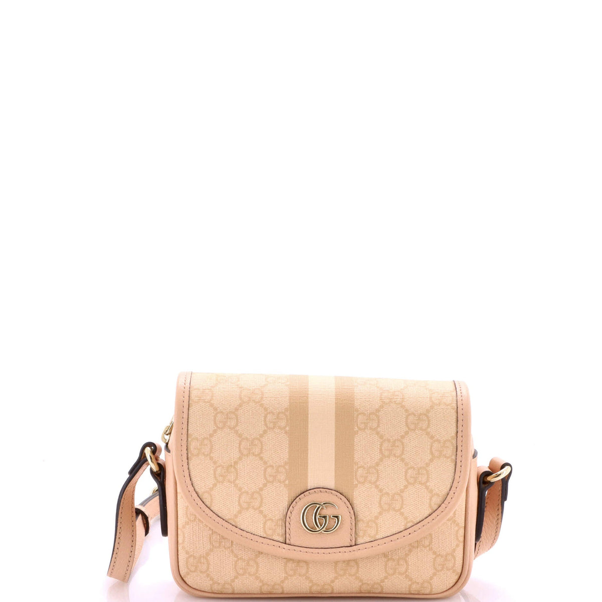 Gucci GUCCI Ophidia Flap Shoulder Bag GG Coated Canvas Mini