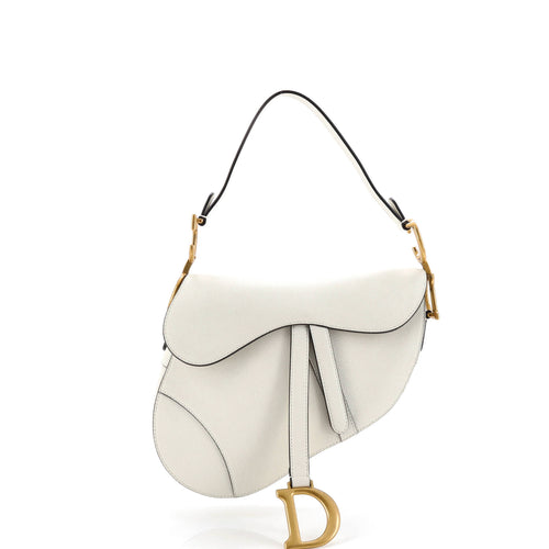 Saddle Handbag Leather Medium