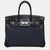 Noir Denim Fonce Ghillies Toile Birkin 35 Bag