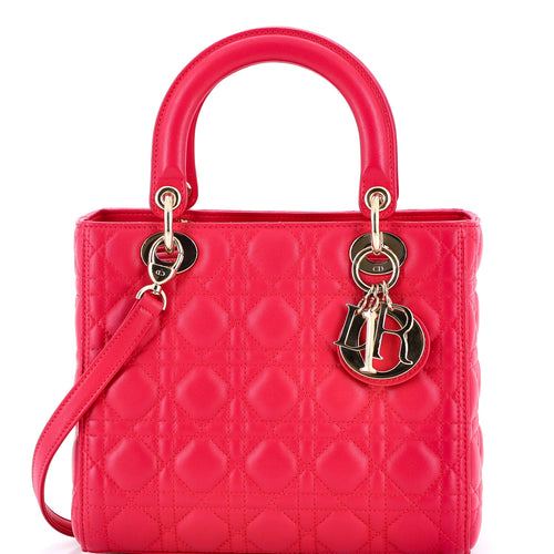 Lady Dior Bag Cannage Quilt Lambskin Medium