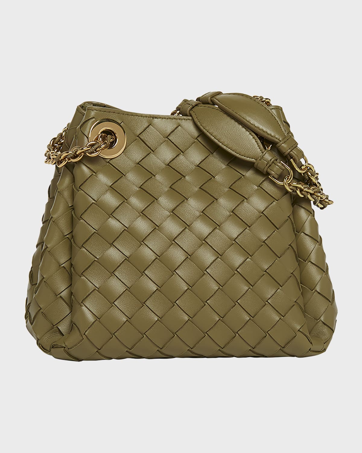 Bottega Veneta Small Parachute Leather Shoulder Bag