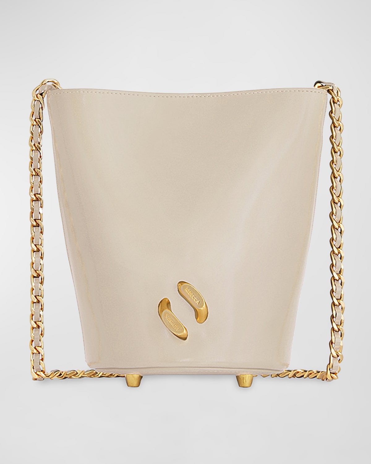 Rebecca Minkoff Infinity Chain Leather Bucket Crossbody Bag