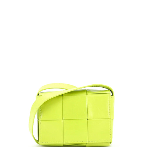 Cassette Crossbody Bag Maxi Intrecciato Leather Extra Mini