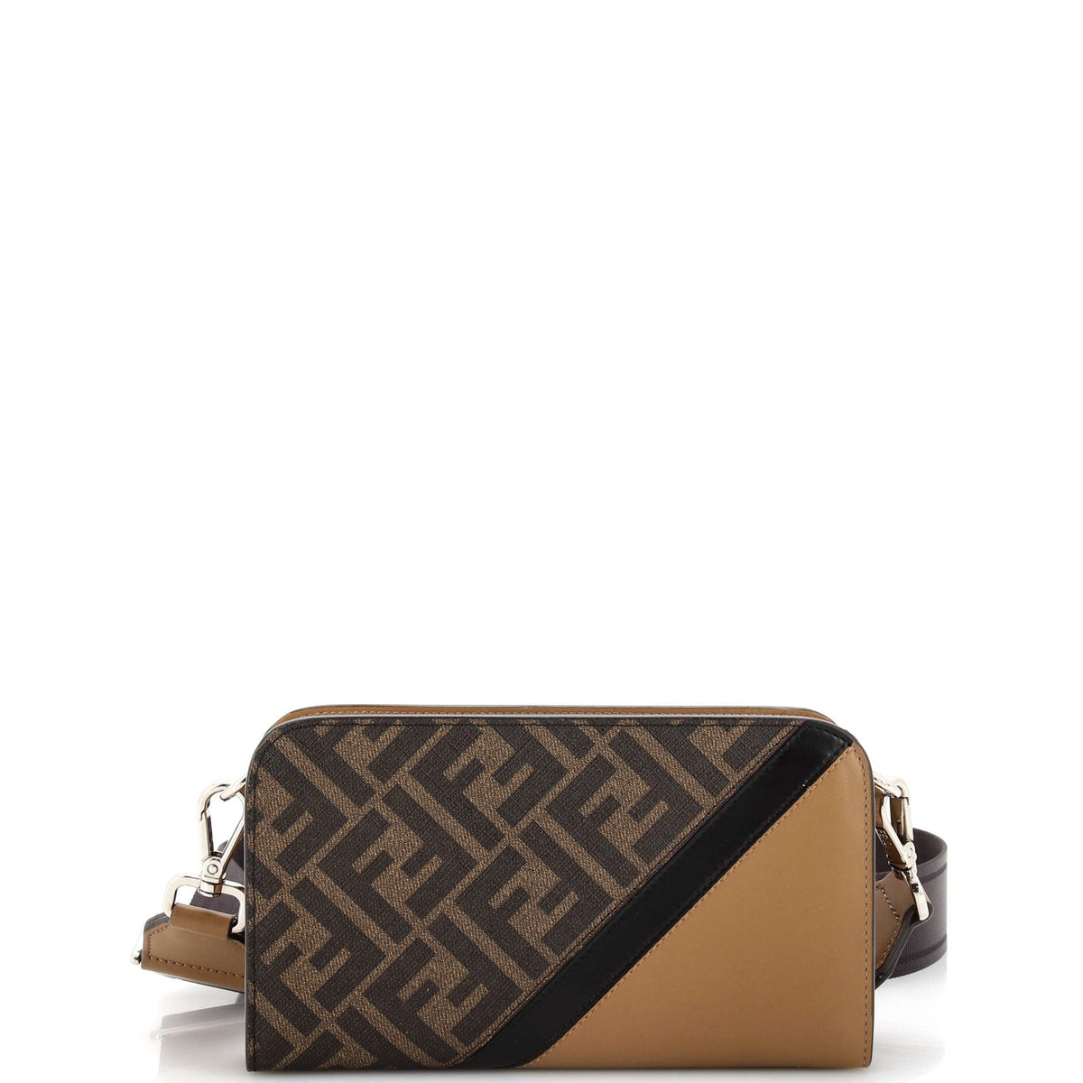 Fendi FENDI Wallet on Strap Zucca Leather