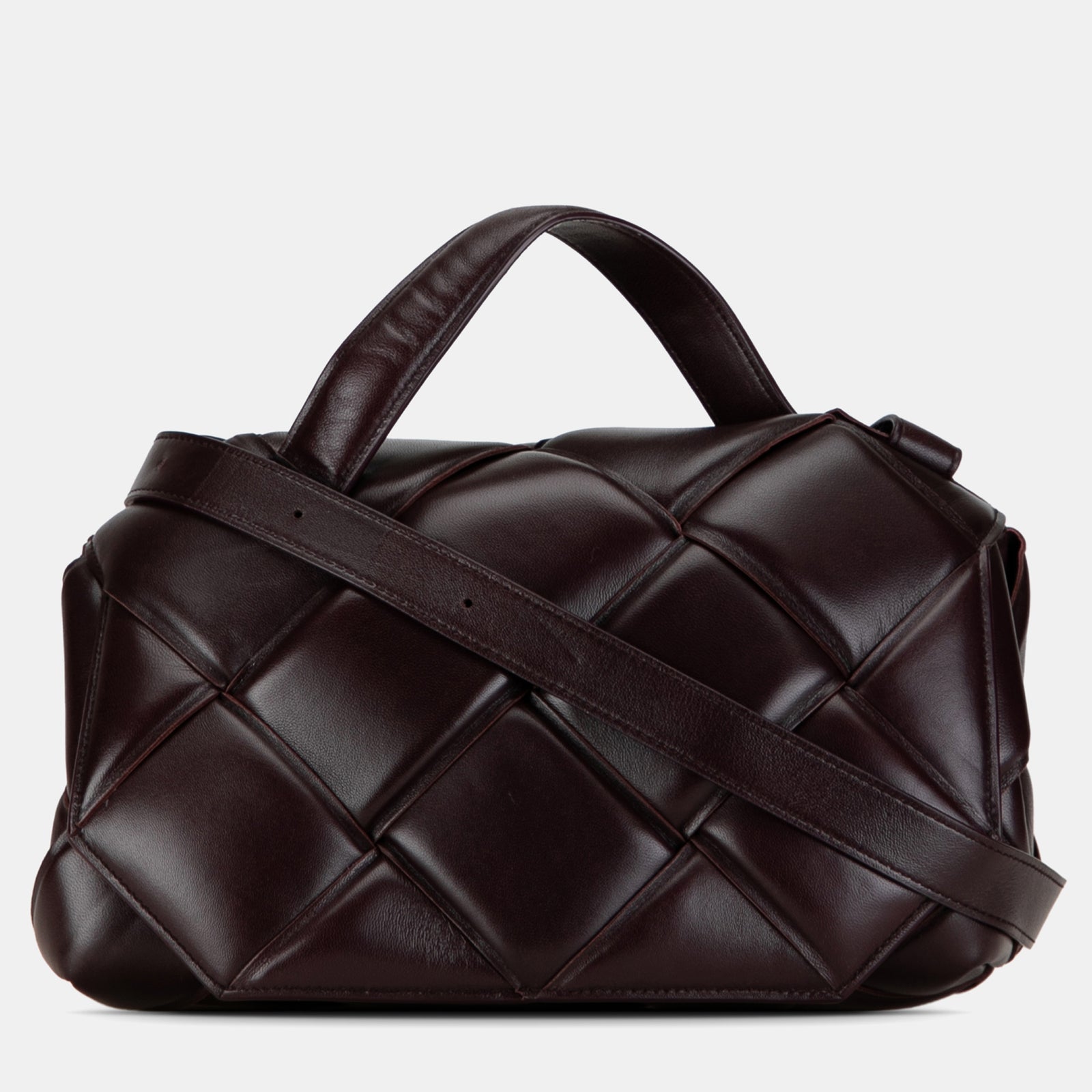 Bottega Veneta Gepolsterte Maxi-Intrecciato-Tasche mit Tragegriff oben