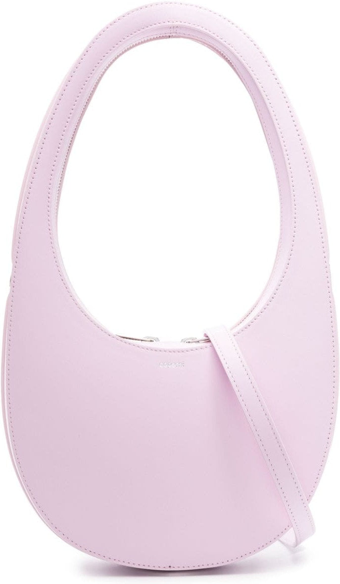 Coperni Women's Swipe Leather Crossbody Bag in Powder | Size UNI | BA38405LPNK