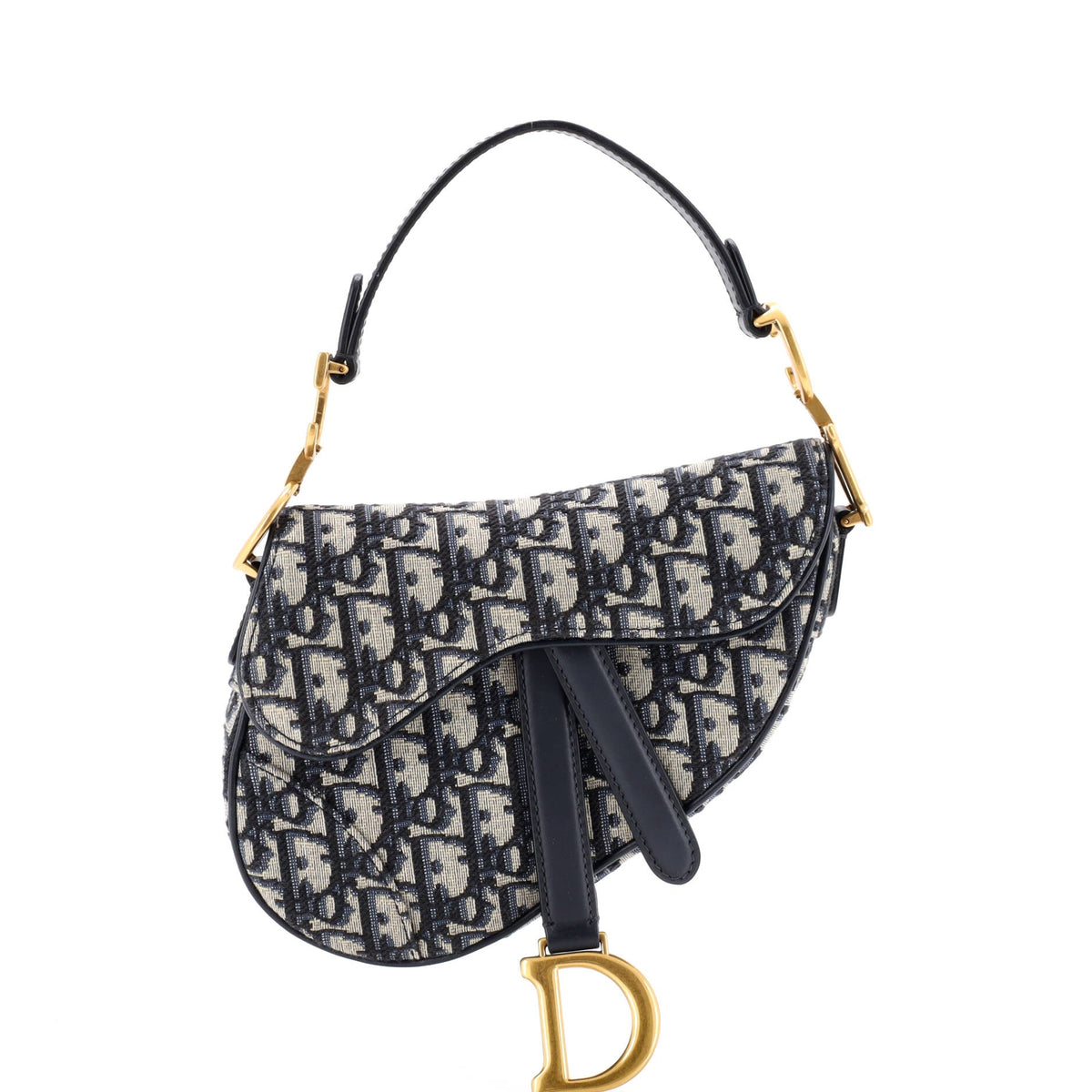 Christian Dior Saddle Handbag Oblique Canvas Mini