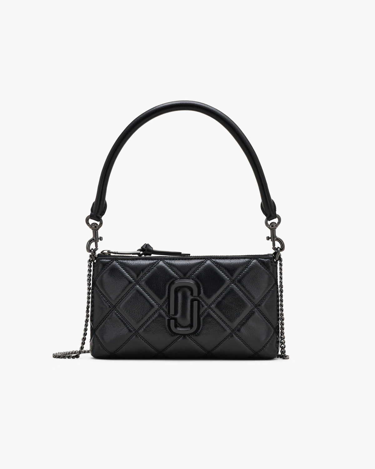 Marc Jacobs Marc Jacobs The Quilted Snapshot Convertible Shoulder Bag in Black
