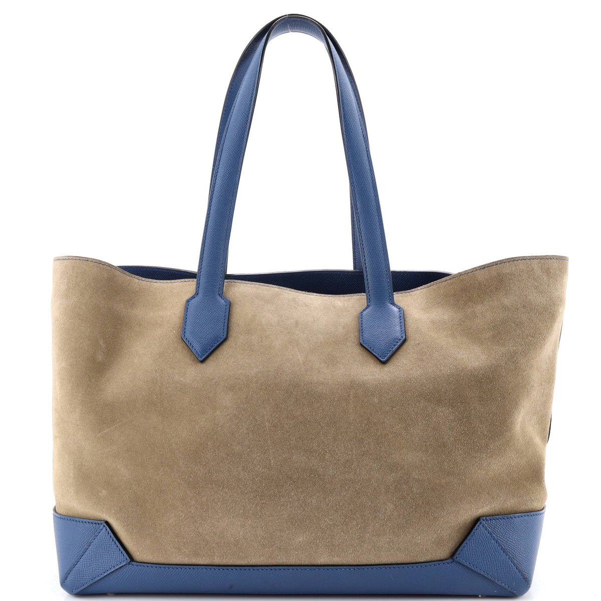 Herm?s Maxibox Cabas Doblis Suede with Epsom 36