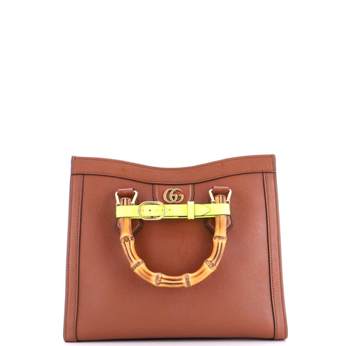 GUCCI Diana NM Bamboo Handle Tote Leather Small