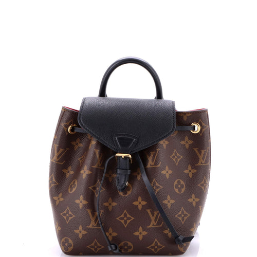 Montsouris NM Backpack Monogram Canvas with Leather BB
