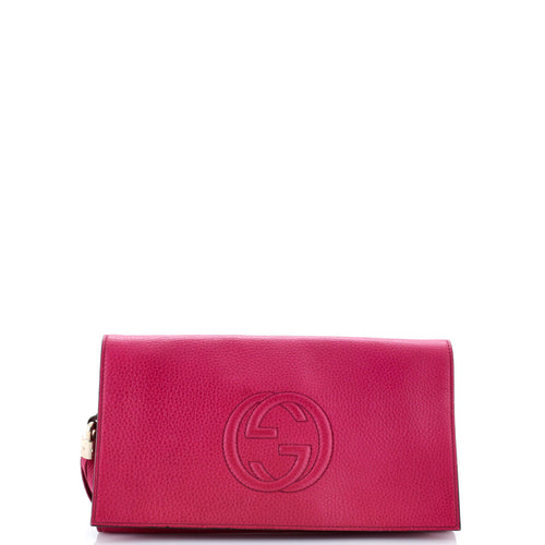 GUCCI Soho Clutch Leather
