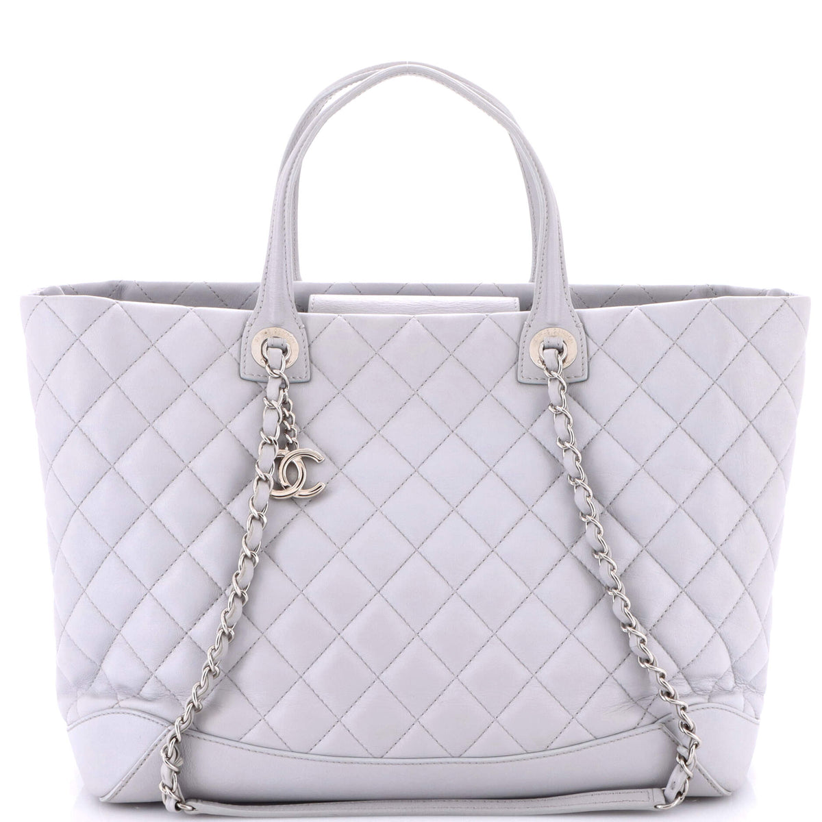Chanel CHANEL Easy Shopping Tote Quilted Calfskin Large