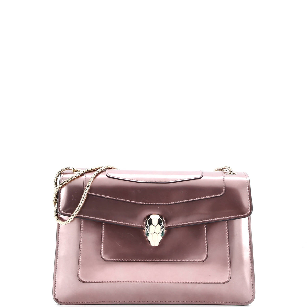 Bvlgari BVLGARI Serpenti Forever Shoulder Bag Patent Medium