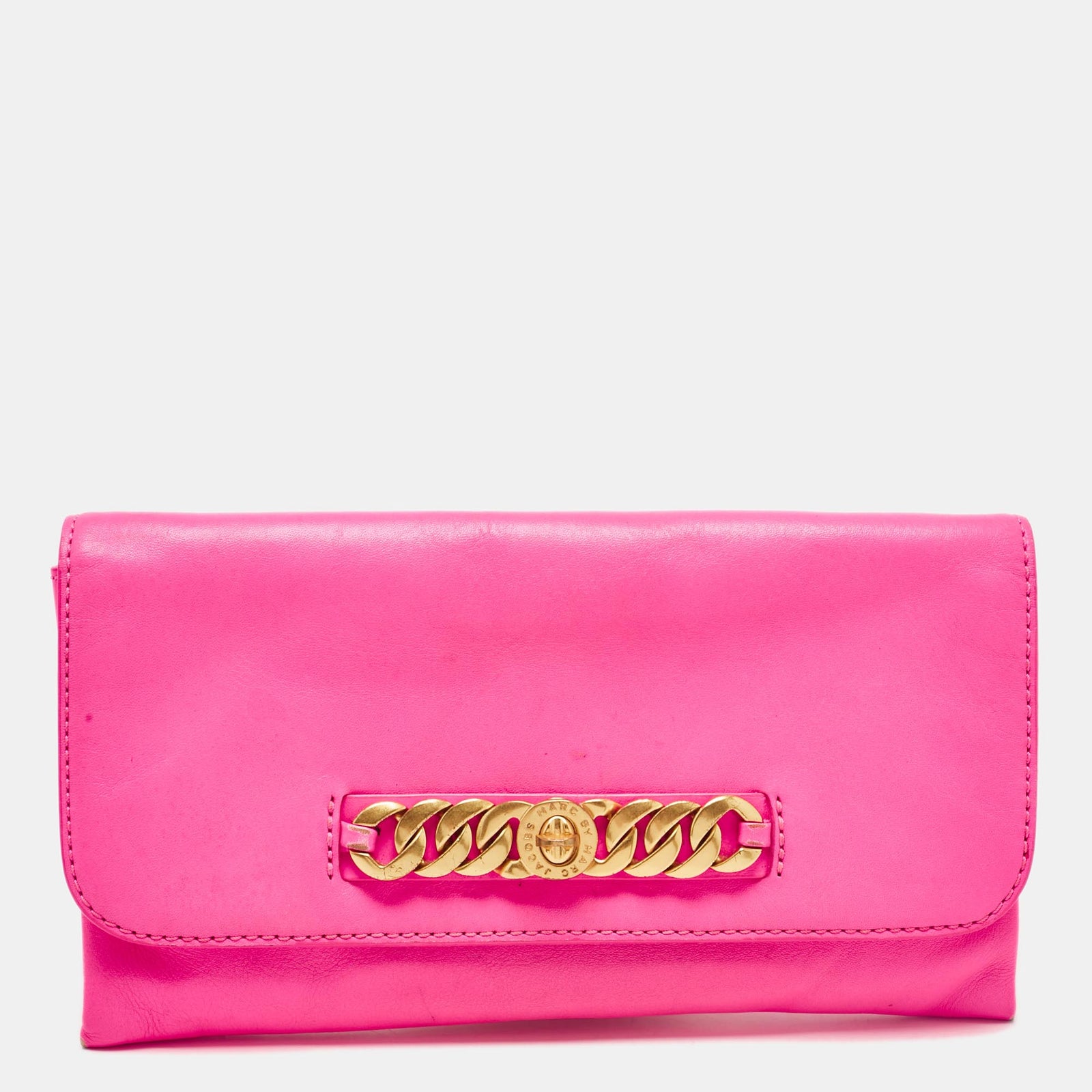 Marc By Marc Jacobs Neonpinke Lederclutch Katie