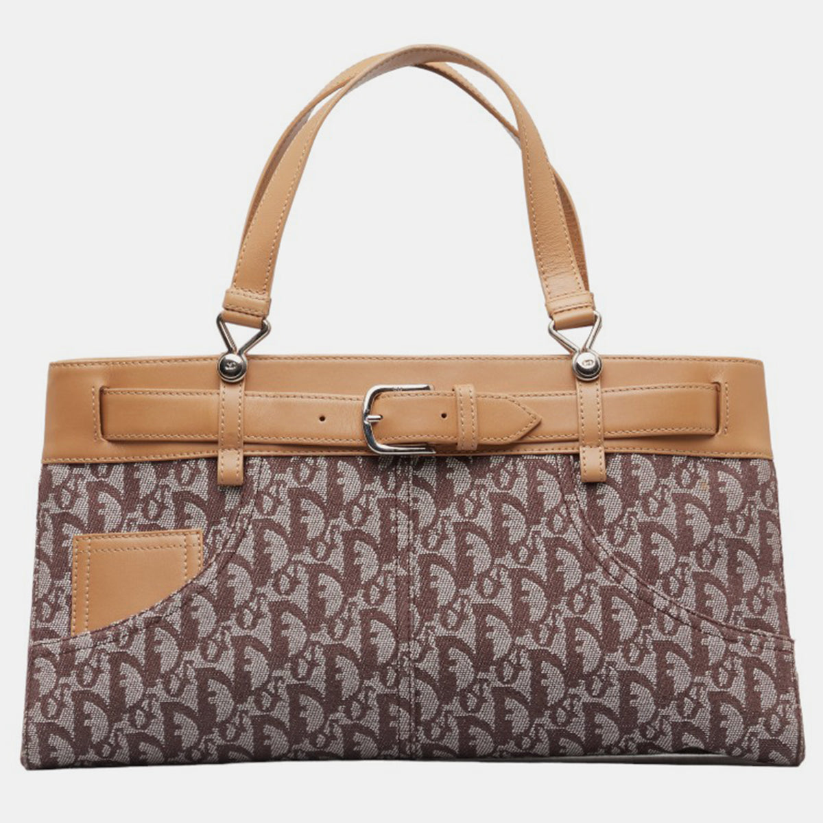 Dior Brown Oblique Canvas Diorissimo Jean Pocket Shoulder Bag