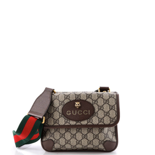 GUCCI Neo Vintage Flap Messenger GG Coated Canvas Small