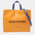 Orange Leather MM Shopper Tote Bag