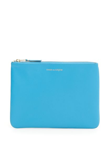 Comme Des Garçons Women's Super Fluo Pouch in Blue | Size UNICA | SA5100