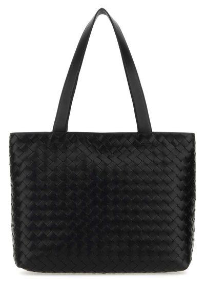 Bottega Veneta Men's Small Intrecciato Zipped Tote in Black | 795628V2HL1 Color 8803