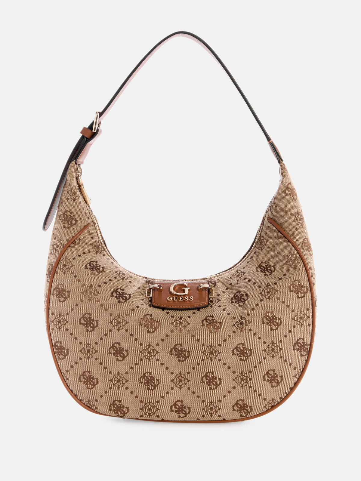Guess Neda Jacquard Logo Hobo Bag