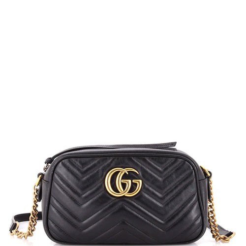GUCCI GG Marmont Shoulder Bag Matelasse Leather Small