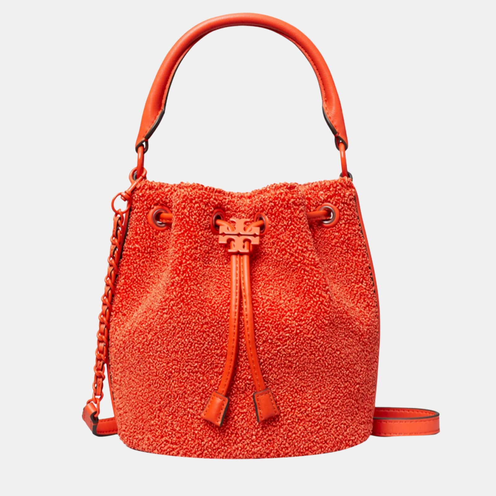 Tory Burch Carmina Rafia bucket bag